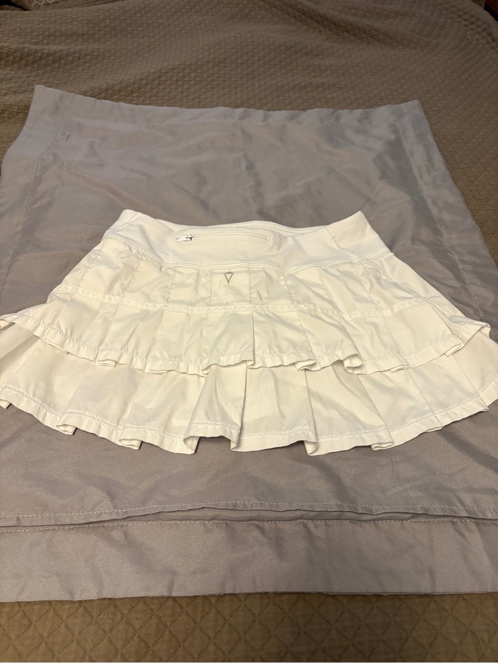 Ivivva White Ruffled Tennis Skirt